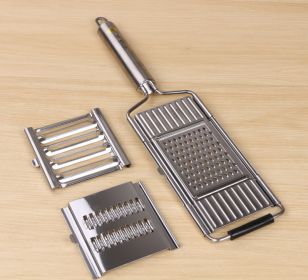 Stainless Steel Grater, Vegetable And Fruit Slicer, Peeler (Option: Stainless Steel)