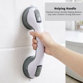 Power Shower Grip Handle Bathroom Suction Grab Bar Safety Rail Tub Bath Vacuum (Option: Gray)