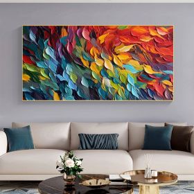 Abstract Colorful Painting Wall Decor Art Poster Ocean Seaside Thick Gray And Black Oil Painting Simple Design Wall Art, Unframed. (Option: 50x75)