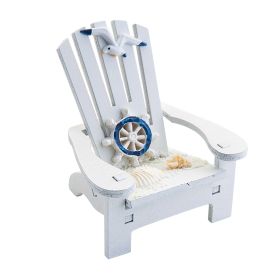 Beach Chair Home Decoration Creative Cute Ocean Beach Chair Ornament Wooden Craft Mini Miniature Kids Toy Decoraci��n Hogar (Color: C, Ships From: China)